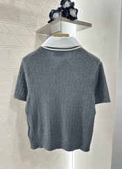 MIU 25S TWO PIECE KNIT JACKET 265538