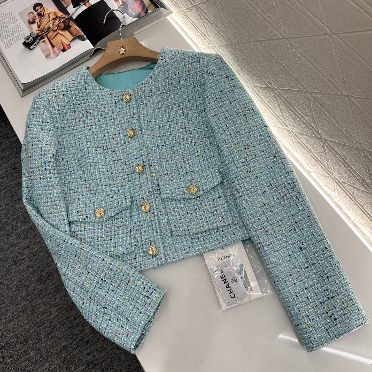 CHANEL MULTICOLOR KNITTED CARDIGAN 276610