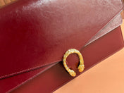 DIONYSUS LAGRE SHOULDER BAG 42 IN ROSSO ANCORA RED GG GLOSSY LAMBSKIN