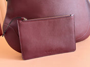 B LARGE SHOULDER BAG 49 IN ROSSO ANCORA RED CALFSKIN