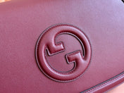 BLONDIE LARGE TOP HANDLE BAG 32 IN ROSSO ANCORA RED CALFSKIN