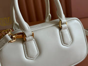 ARCADIE BAG 19 WHITE IN CALFSKIN GOLD HARDWARE
