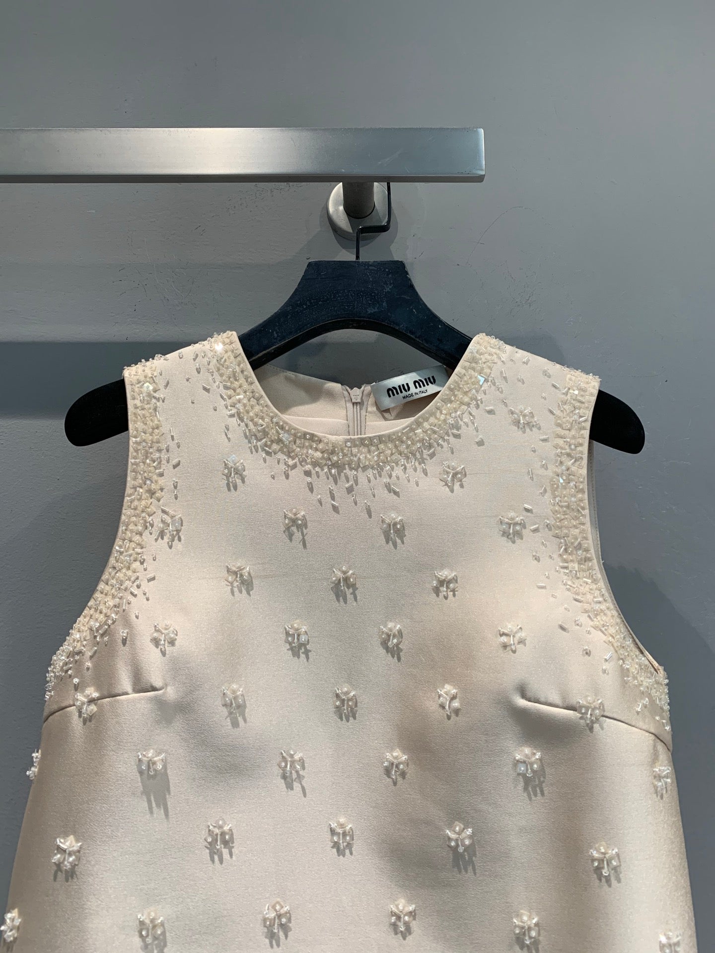 MIUMIU 26S SLEEVELESS WOOL SILK DRESS 978