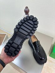 HADDOCK MOCCASIN IN BLACK PATENT CALFSKIN