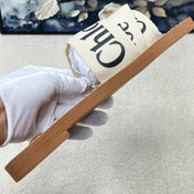 CHLOE 26S CRISSCROSS SLIDES IN BEIGE CANVAS