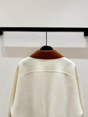 HERMES 25S CASHMERE COAT WITH SHEARLING COLLAR 253