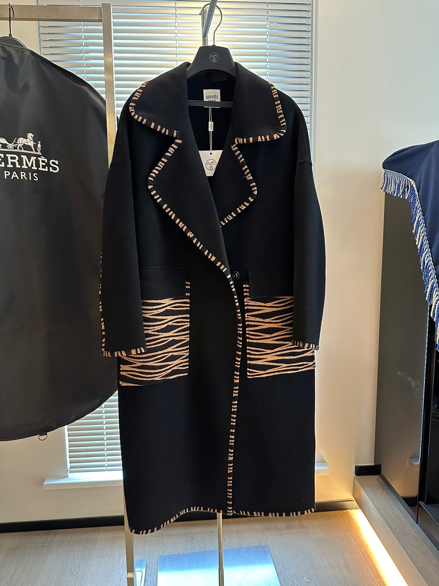HERMES 25S DESIGNER CASHMERE COAT 180