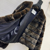 MAX MARA 25S V-NECK FUR COAT 156