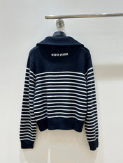 MIUMIU 26S HALF-ZIP SWEATER 1598