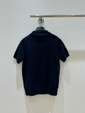 MIUMIU 26S SHORT-SLEEVE KNIT POLO SHIRT 1548