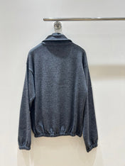 MIUMIU 26S HALF-ZIP SWEATSHIRT 1473