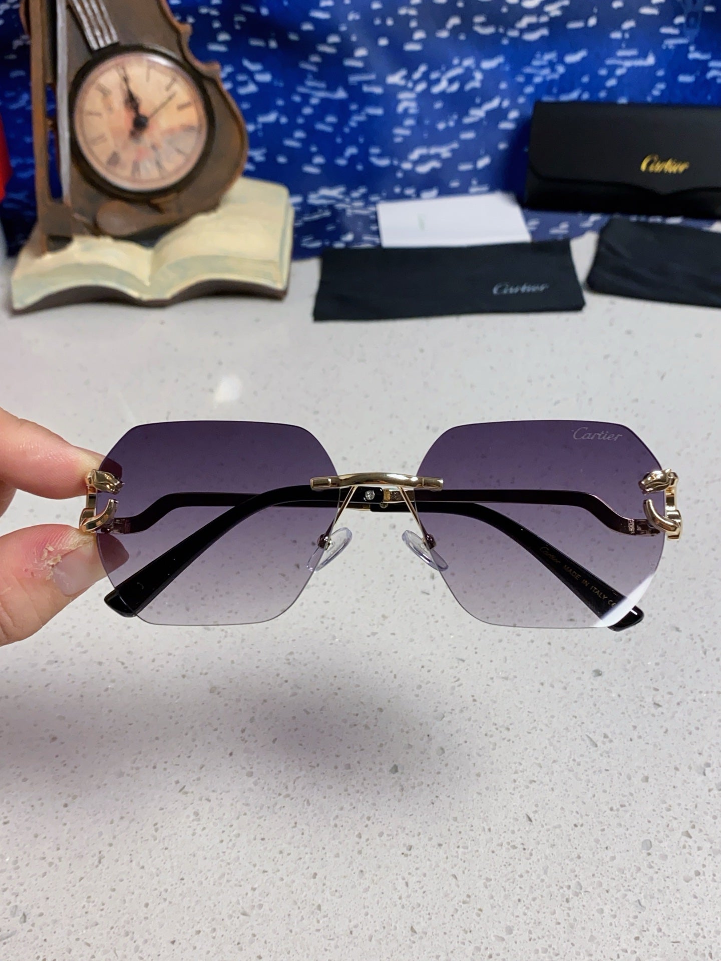 CARTIER 26S SQUARE OVERSIZE FRAME IN METAL 443236