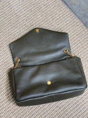 CALYPSO 36 CHAIN BAG IN DARK GREEN LAMBSKIN