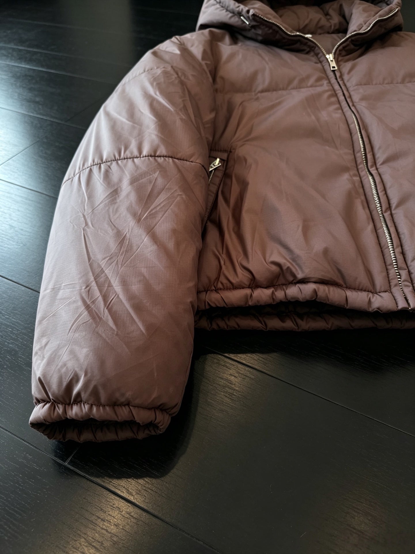 MIUMIU 26S HOODED PUFFER JACKET 1558