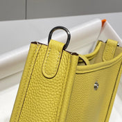 MINI NEO 18 EVELYNE BAG IN BUMBLEBEE YELLOW GRAINED CALFSKIN