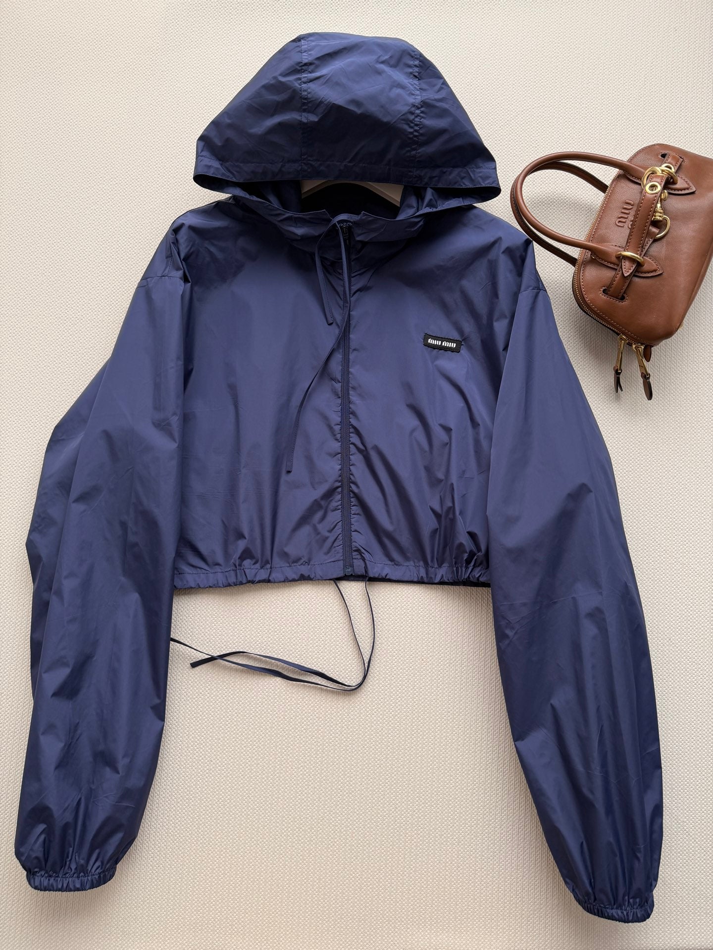 MIUMIU 26S CROPPED WINDBREAKER 1517