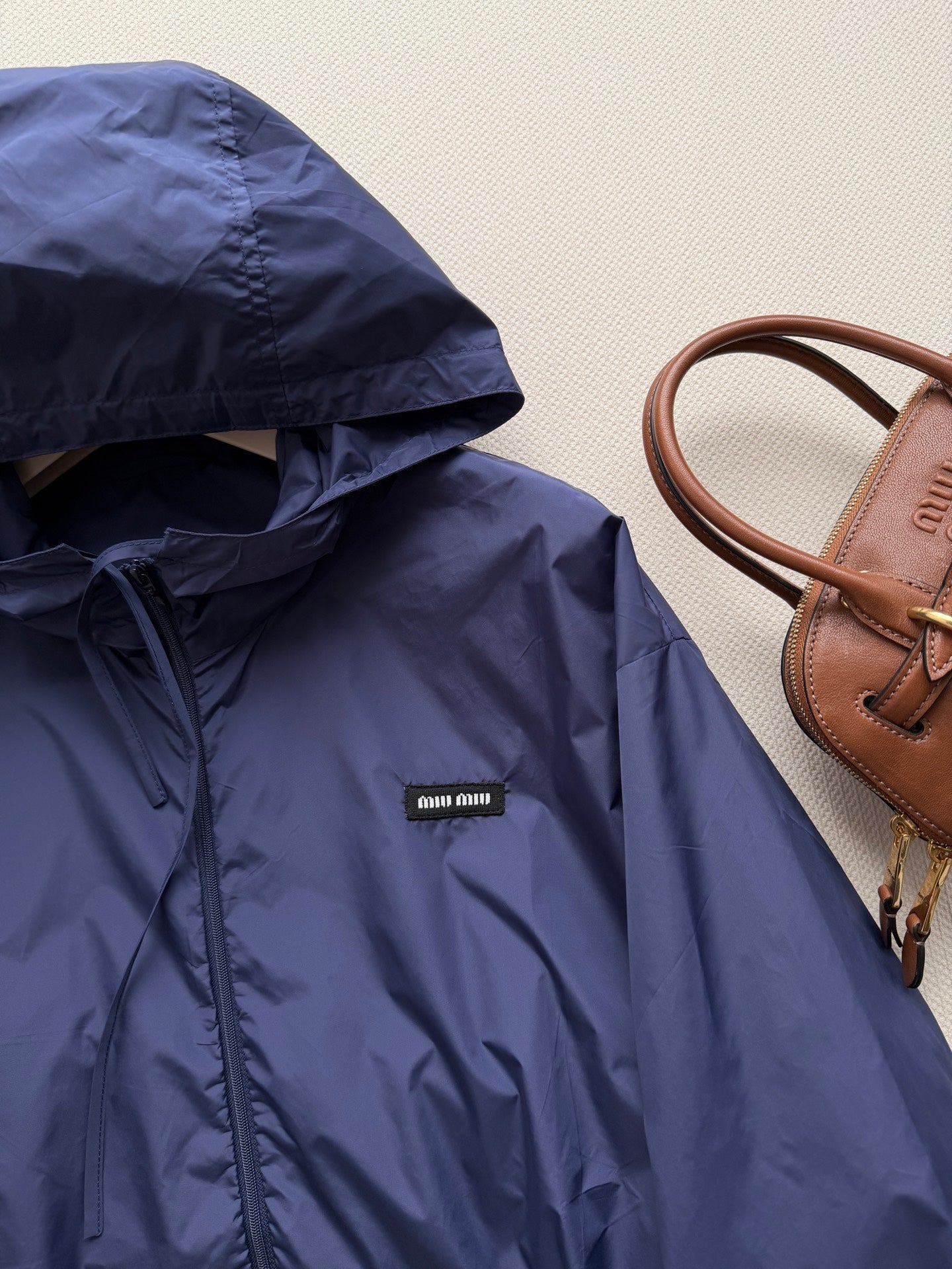 MIUMIU 26S CROPPED WINDBREAKER 1517