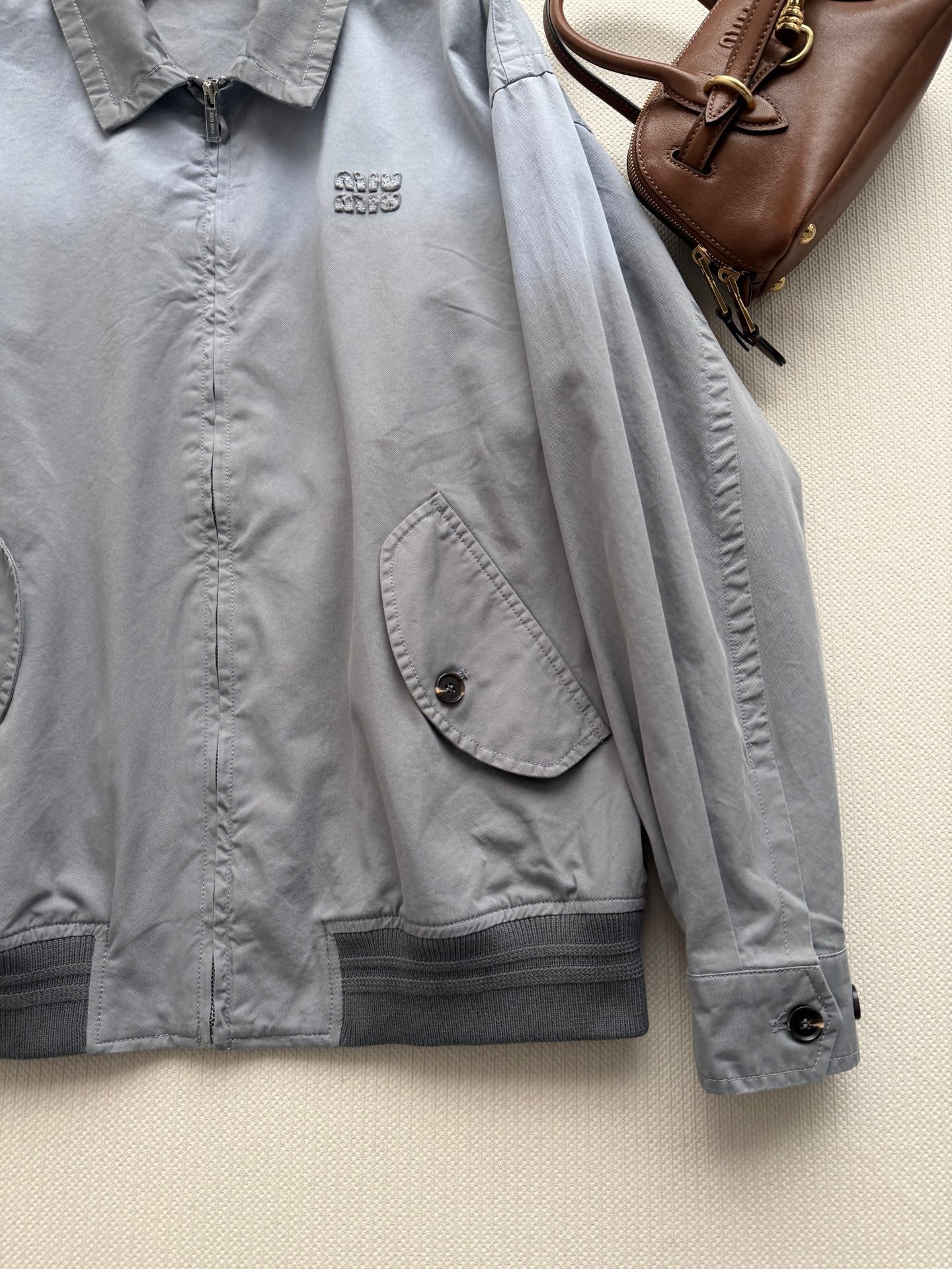 MIUMIU 26S TURN-DOWN COLLAR JACKET 1500