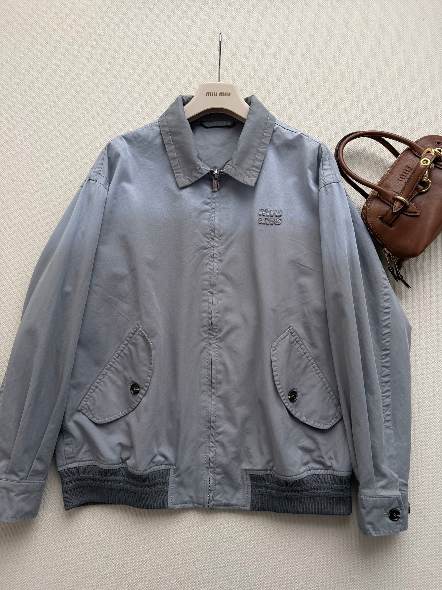 MIUMIU 26S TURN-DOWN COLLAR JACKET 1500