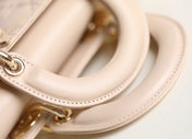SMALL LADY D-JOY 22 IN LIGHT PINK LAMBSKIN