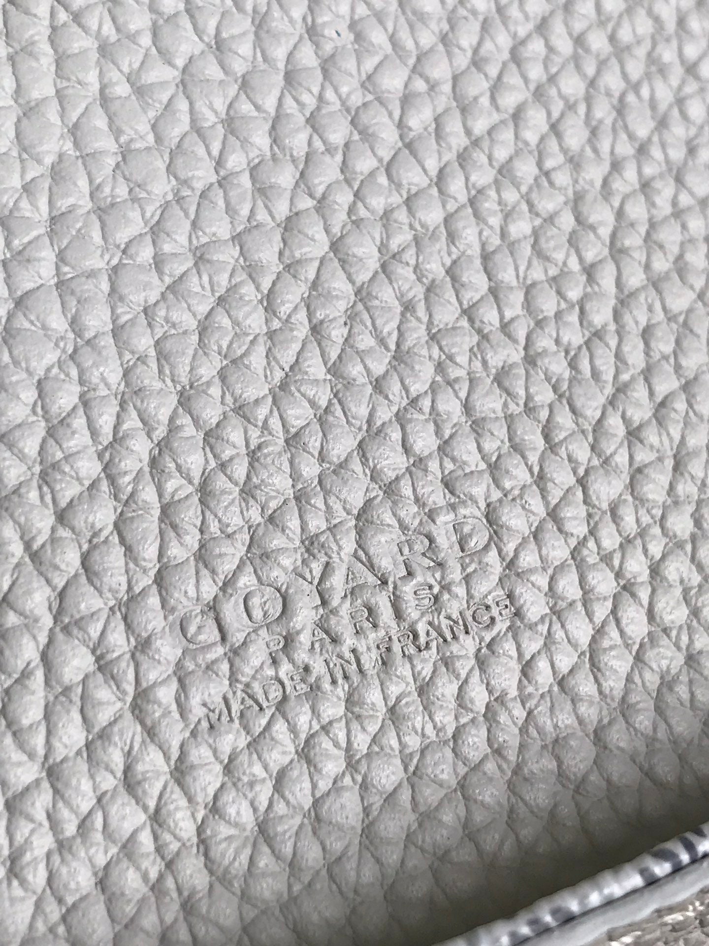 GRAND BLEU 16 IN WHITE GOYARDINE CANVAS AND LAMBSKIN
