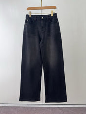 MAX MARA 25S STRAIGHT-LEG JEANS WITH SHEEPSKIN LINING 059