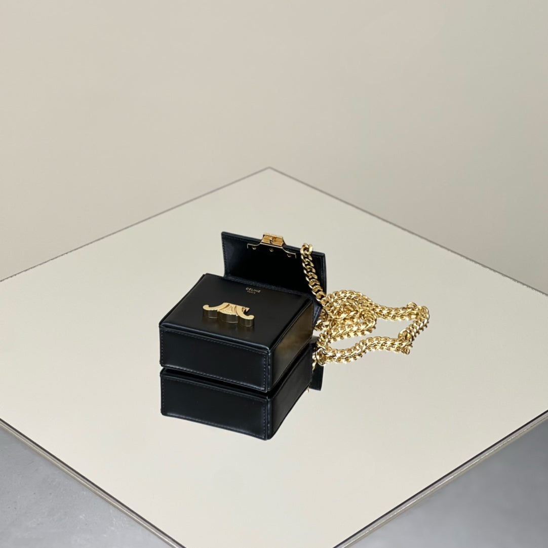BOX TRIOMPHE 10 BLACK SHINY CALFSKIN