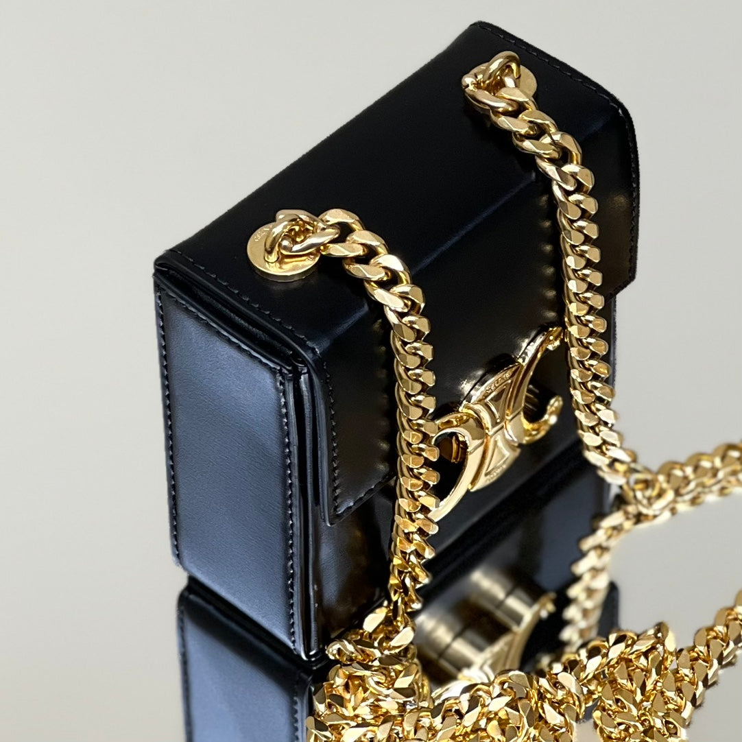 BOX TRIOMPHE 10 BLACK SHINY CALFSKIN