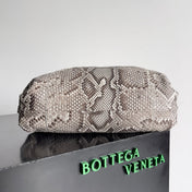 POUCH CLUTCH 38 IN SNAKE PATTERN CALFSKIN