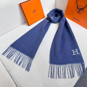 HERMES 26S SCARF 190 IN CASHMERE WOOL BLEND 492376