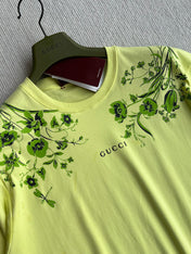 GUCCI SHORT SLEEVE LOGO PRINTED T-SHIRT 275722