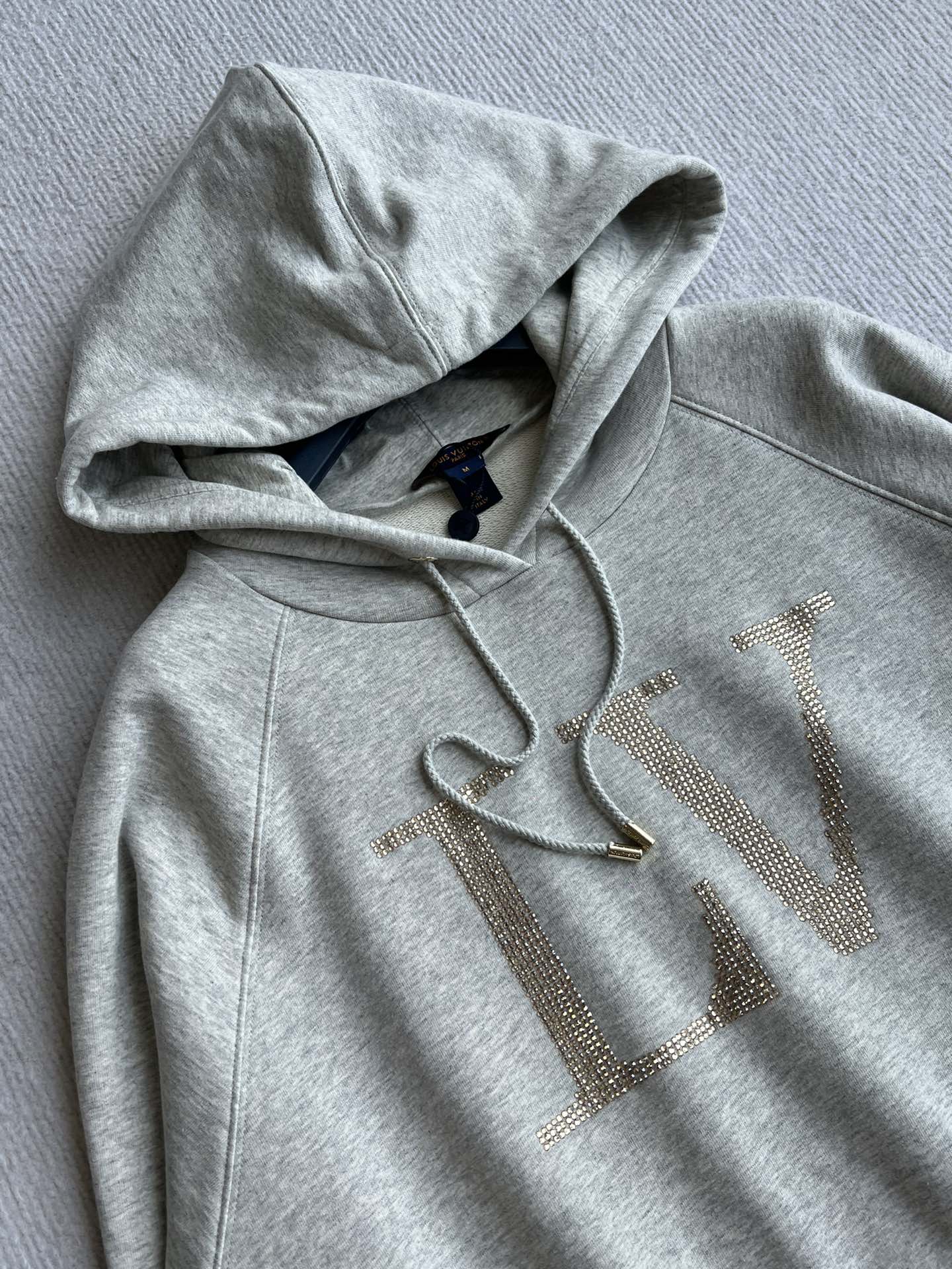 LOUIS VUITTON HOODED SWEATSHIRT WITH RHINESTONES 275688