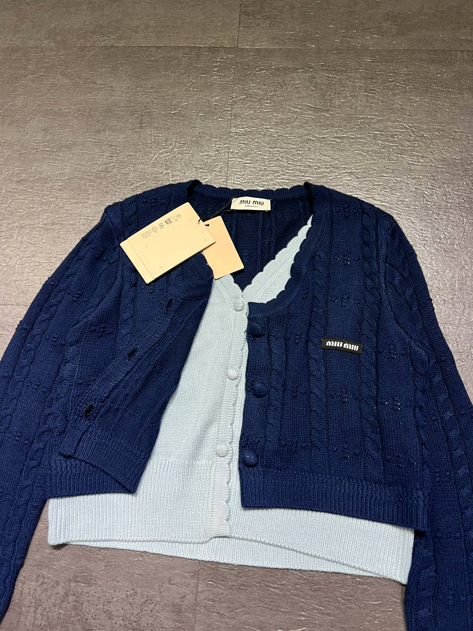MIUMIU 26S CROPPED CARDIGAN JACKET 1502