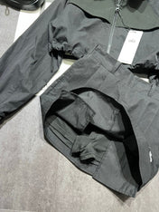 ALO 26S HOODED CROPPED JACKET & SHORTS SET 275