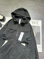 ALO 26S HOODED CROPPED JACKET & SHORTS SET 275