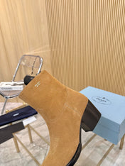 PRA ANKLE BOOTS IN TAN BROWN SUEDE