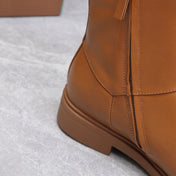 LP 25S KILDA ANKLE BOOT IN BURNT ORANGE CALFSKIN