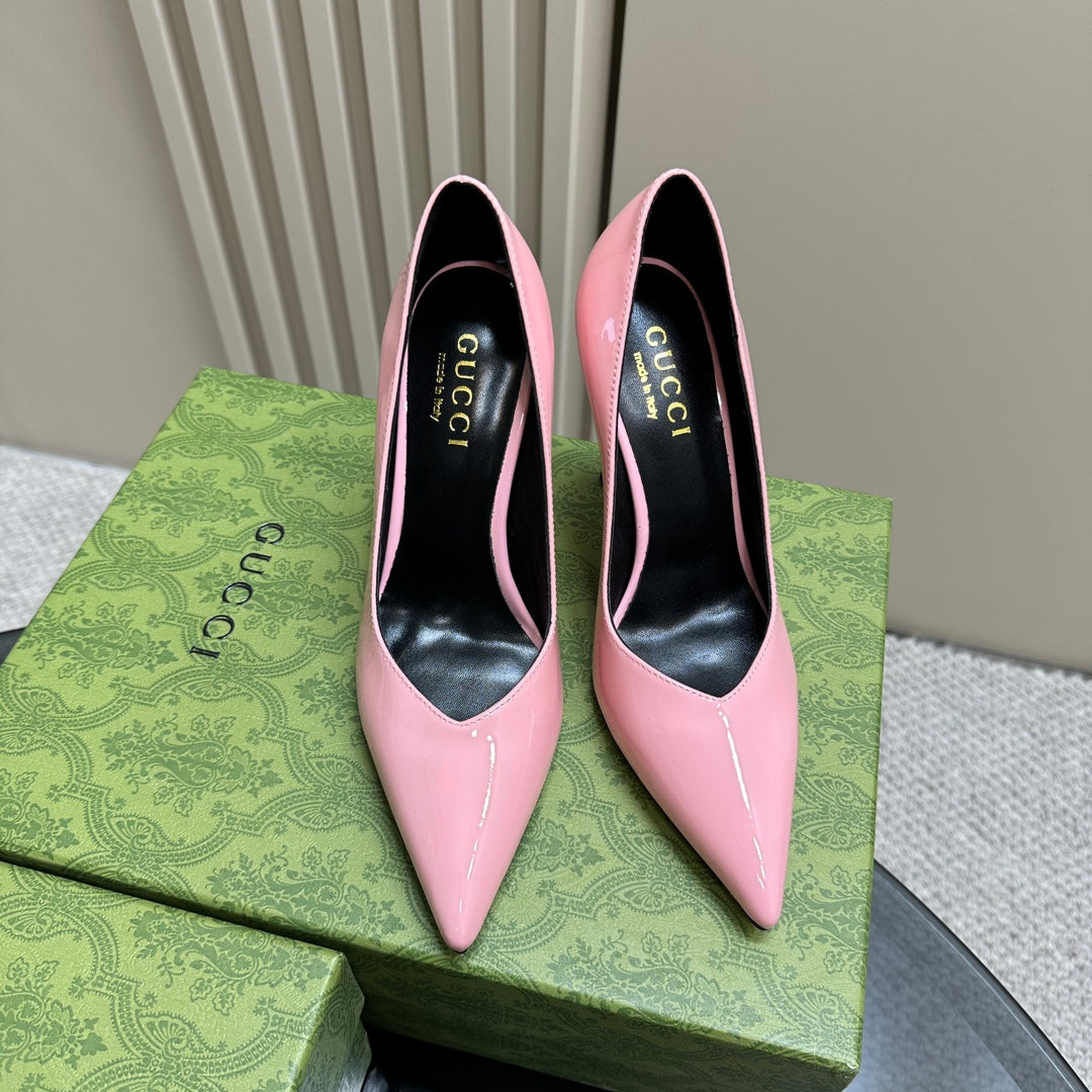 GG 105 HIGH HEEL PUMP LIGHT PINK LAMBSKIN