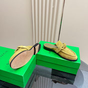 ASTAIRE MULE IN OLIVE GREEN SUEDE