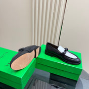 ASTAIRE LOAFER IN WHITE MIX BLACK CALFSKIN