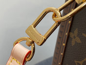MINI SQUARE TRUNK 17 LEOPARD PRINT IN BROWN MONOGRAM CANVAS