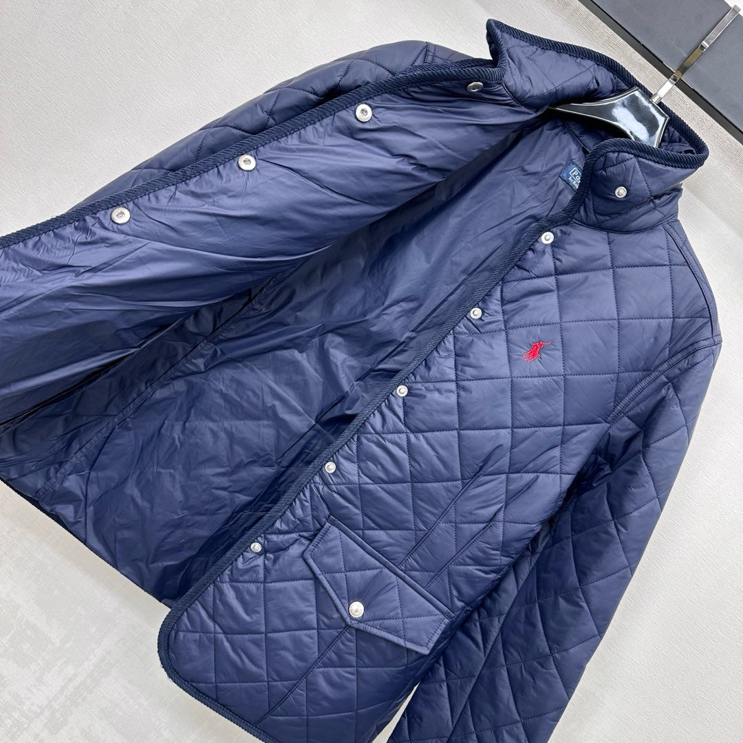 RALPH LAUREN 25S MEDIUM-LENGTH COTTON COAT 201