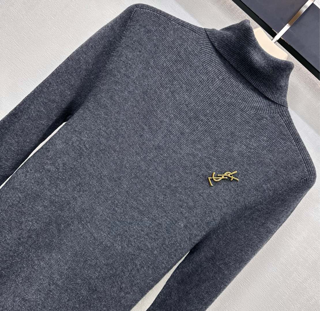 YSL 25S HIGH-NECK SWEATER STYLE 40