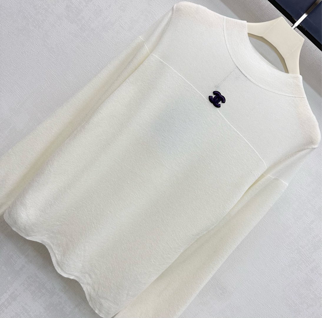 CHANEL 25S LIGHTWEIGHT KNIT SWEATER 607