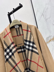 BURBERRY 25S REVERSIBLE KNIT COAT 252