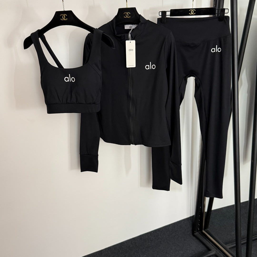 ALO 26S 3-PIECE YOGA SPORTSWEAR SET 324