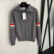 THOM 26S LONG-SLEEVE ZIP-UP KNIT TOP STYLE 73