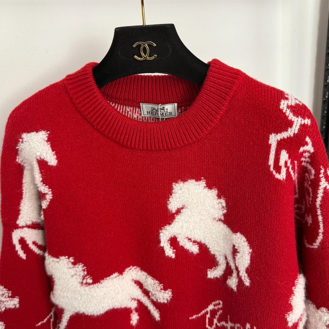 HERMES 25S LONG-SLEEVE SWEATER 468
