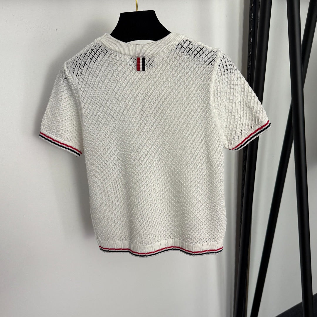 THOM 26S SHORT-SLEEVE KNIT TOP STYLE 26