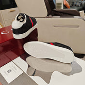 GUCCI 26S GG WEB SNEAKERS IN BLACK GG CANVAS